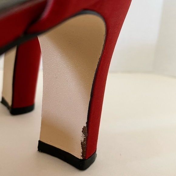 Sam & Libby “Marla” Cabernet Red Formal Heels size 10 — Y2K - Picture 12 of 14